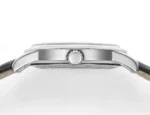 Longines Conquest Cyclops White Dial Black Leather - Image 8