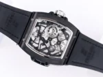 Hublot Masterpiece 906 Tourbillon Watch – Rose Gold/Platinum, Black Leather Strap - Image 5