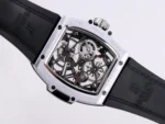 Hublot Masterpiece 906 Tourbillon Watch – Rose Gold/Platinum, Black and Red Leather Strap, Manual Wind Movement - Image 6
