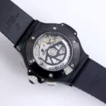 HUBLOT Big Bang 44mm Black Ceramic Chronograph Watch with Rubber Strap - Image 8