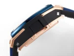 HUBLOT Spirit of Big Bang King Gold Blue Skeleton Dial Limited Edition Watch with Rubber Strap - Image 8