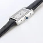 Cartier Tank MK3 Automatic Watch Black Leather - Image 6