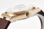 Vacheron Constantin Overseas Automatic Watch – Rose Gold Case, Brown Strap, Interchangeable Band System - Image 8