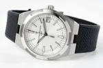 Vacheron Constantin Overseas 4500V Series – Silver Dial, Black Rubber Strap, Luxury Steel Watch - Image 8