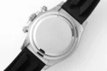 Rolex Daytona – Black Dial, Stainless Steel Case, Rubber Strap Chronograph Watch - Image 8