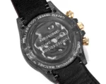 Rolex Daytona Carbon Fiber Custom Edition Watch – Black with Brown Strap - Image 8