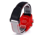 Rolex Daytona Carbon Fiber Night Glow Case Watch – Red Dial, Grey Strap - Image 8
