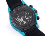 Rolex Daytona Carbon Fiber Custom Edition – Blue with Luminous Case and Strap - Image 8