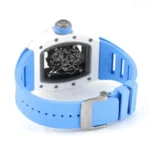 Richard Mille White Cerami White Ceramic Blue Strap Watch - Image 9