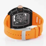 Richard Mille Black Ceramic Orange Strap Watch - Image 9