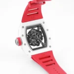 Richard Mille White Ceramic Red Strap Watch - Image 9