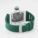Richard Mille White Ceramic Green Strap Watch - Image 9