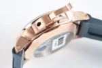 Panerai Luminor Marina Automatic Men’s Watch – Rose Gold Case, Black Dial, Camo Rubber Strap, 45mm - Image 8