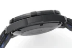 TAR Super TAG Heuer Series Watch – Black with Blue Stitching, Casual & Formal Style, 100m Waterproof, SW200 Movement - Image 3
