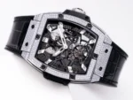 Hublot Masterpiece 906 Tourbillon Watch – Rose Gold/Platinum, Black Leather Strap - Image 3
