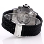 Hublot Big Bang 44mm Black Ceramic & Stainless Steel Chronograph Watch with Rubber Strap - Image 9