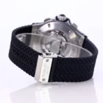 Hublot Big Bang 44mm Black Dial Chronograph Watch with Rubber Strap – Silver Case - Image 9