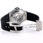 Hublot Big Bang 44mm Black Rubber Strap Chronograph Watch – Silver Case - Image 9
