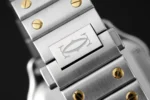 Cartier Santos de Cartier Watch Silver Gold White - Image 9