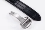 Cartier Ballon Bleu 42mm Silver Black Leather - Image 4