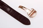 Cartier Ballon Bleu 42mm Rose Gold Brown Leather - Image 9