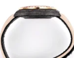 Rolex Daytona Custom Carbon Fiber Night Glow Case Watch – Black with Rainbow Bezel and Beige Strap - Image 9