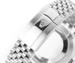 Rolex Datejust 41mm Watch – Silver with Grey Dial, Fluted Bezel - Image 10
