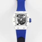 Richard Mille White Cerami5 White Ceramic Blue Strap Watch - Image 10
