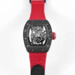 Richard Mille Carbon Fiber Watch Red Strap - Image 10