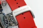Richard Mille RM055 Skeleton Watch Red Strap - Image 10