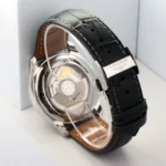 Longines Master GMT Watch Black Leather - Image 10