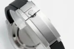 Rolex Yacht-Master 40mm Platinum Case Watch with Diamond & Amethyst Bezel and Black Rubber Strap - Image 10