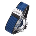Hublot Big Bang Watch – Blue Chronograph with Skeleton Dial, Automatic Movement, Titanium Case - Image 10