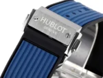 HUBLOT Spirit of Big Bang Limited Edition Watch – Titanium & Resin, Blue Rubber Strap, Racing Inspired Design - Image 10