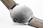 Cartier Ballon Bleu 42mm Blue Leather Watch - Image 10