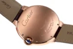 Cartier Ballon Bleu 42mm Rose Gold Brown Leather - Image 10