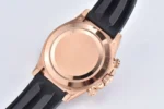Rolex Daytona Watch with Black Rubber Strap and Brown Dial - Image 10