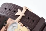 Vacheron Constantin Overseas 4500V Series – Rose Gold Case, Brown Rubber Strap, Luxury Automatic Watch - Image 10