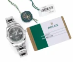 Rolex Datejust 41mm – Silver Stainless Steel with Grey Dial – Super Clone - Image 10